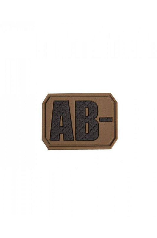 Dark Coyote 3D Blood Type Patch Ab Negative