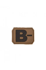 Dark Coyote 3D Blood Type Patch B Negative