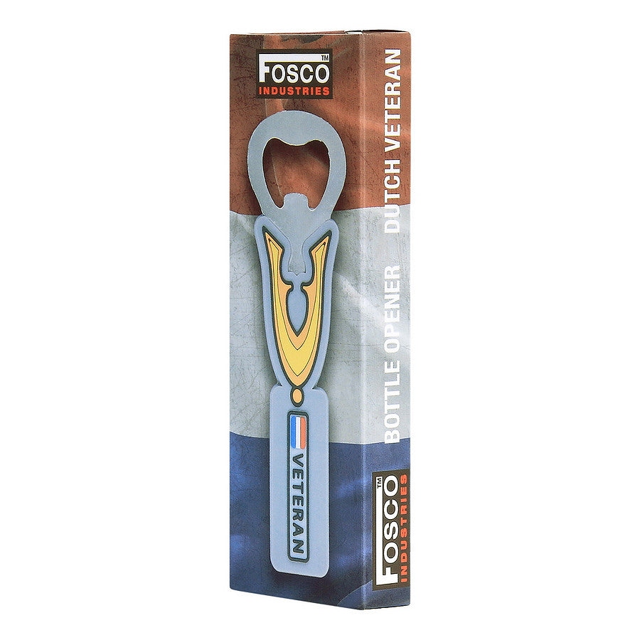Deschizător Sticle Flesopener 3D PVC Dutch Veteran - Prindere Solidă, Stil Militar