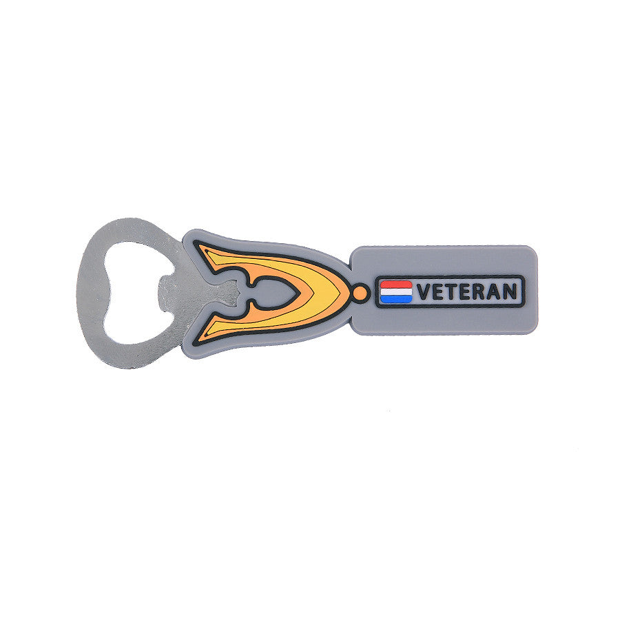 Deschizător Sticle Flesopener 3D PVC Dutch Veteran - Prindere Solidă, Stil Militar