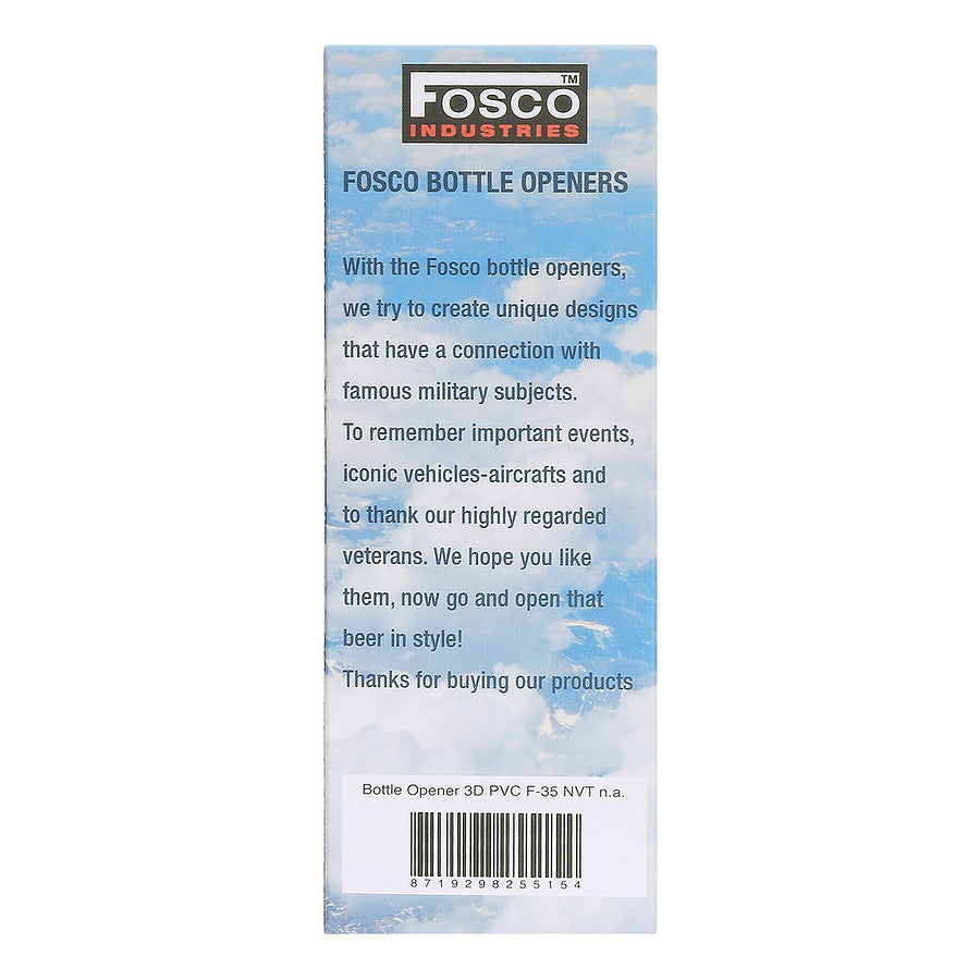 Deschizător Sticle Flesopener 3D PVC F-35 - Robust, Gata de Acțiune