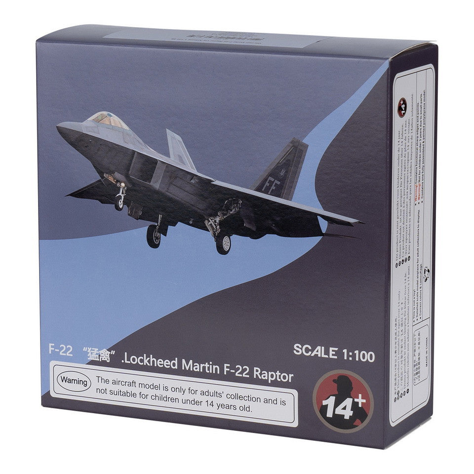 Die-cast Model F-22 Raptor US Air force 1:100 #5 - Simbol al Superiorității Aeriene