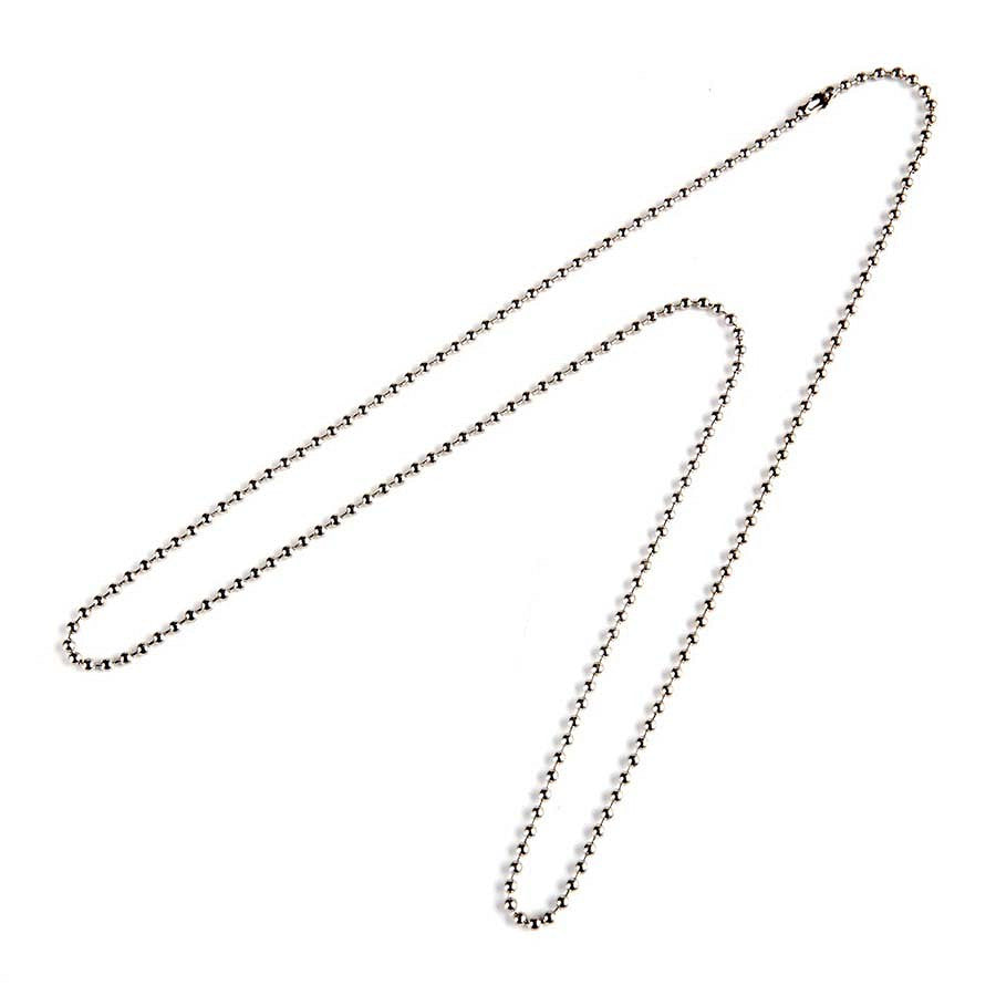Dog Tag Ketting Lang Zilver/Chrome Military-Shop.ro - Identitate Robustă & Stil Autentic