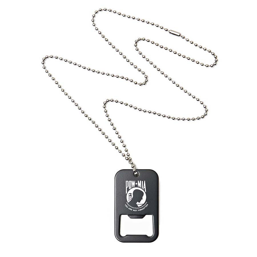 Dog Tag Multifuncțional POW MIA Negru - Simbol al Onoarei și Utilității