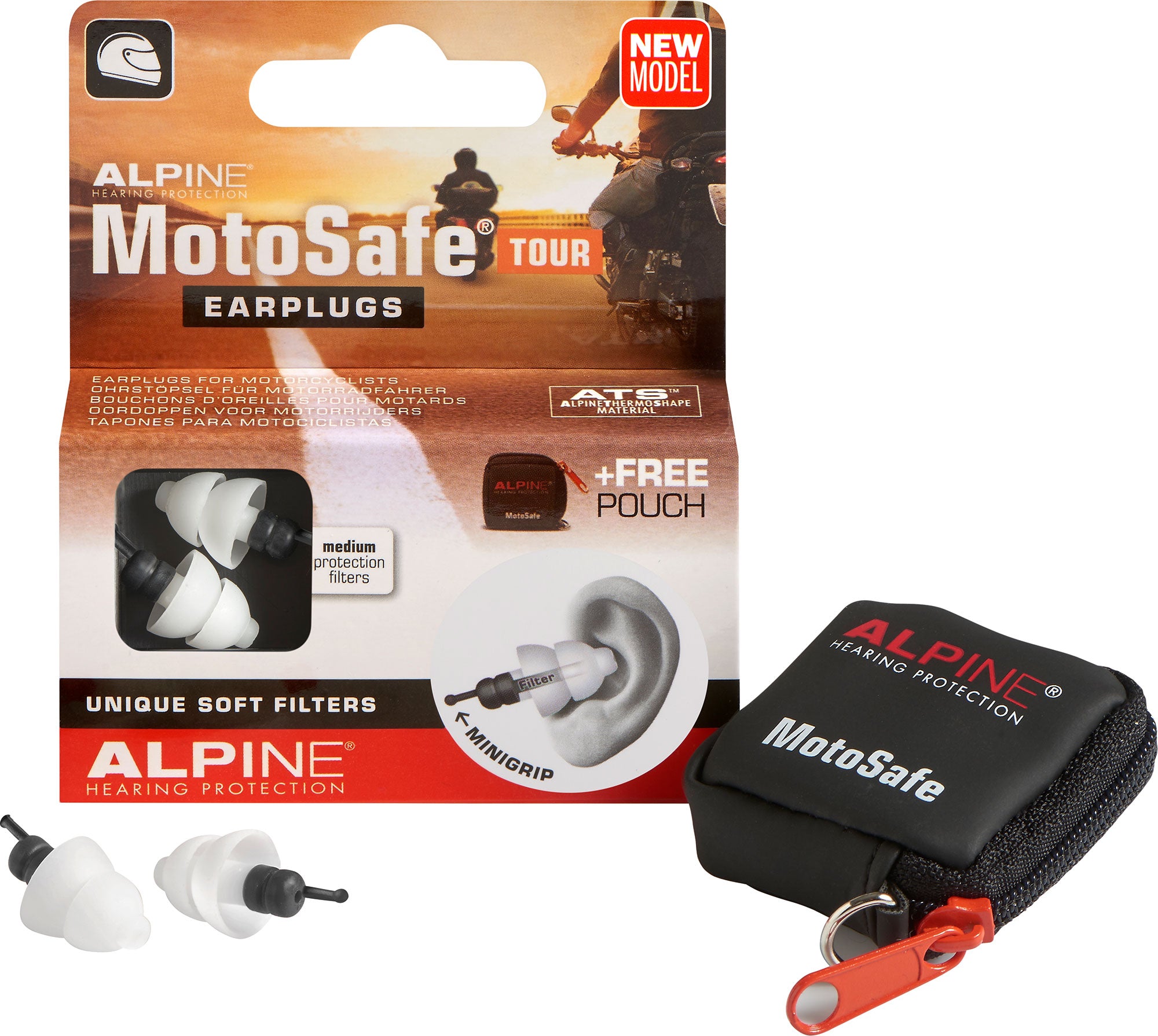 Dopuri de urechi MotoSafe Tour Alpine - Protecție auditivă moto