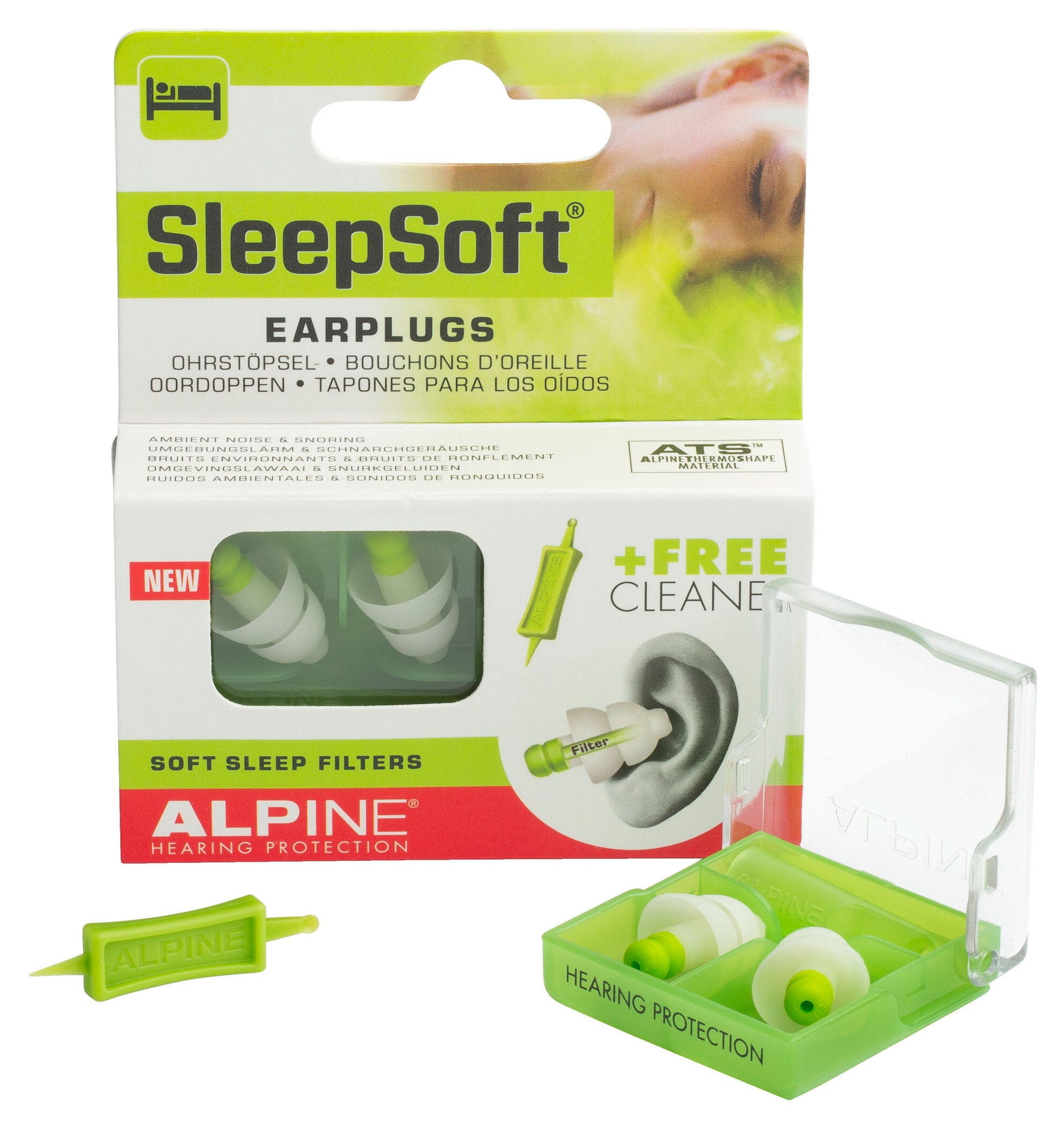 Dopuri de urechi SleepSoft Alpine - Somn liniștit, zgomote atenuate