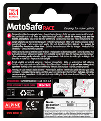 Dopuri Urechi MotoSafe Race MotoGP Edition Alpine - Protecție Auditivă Profesională