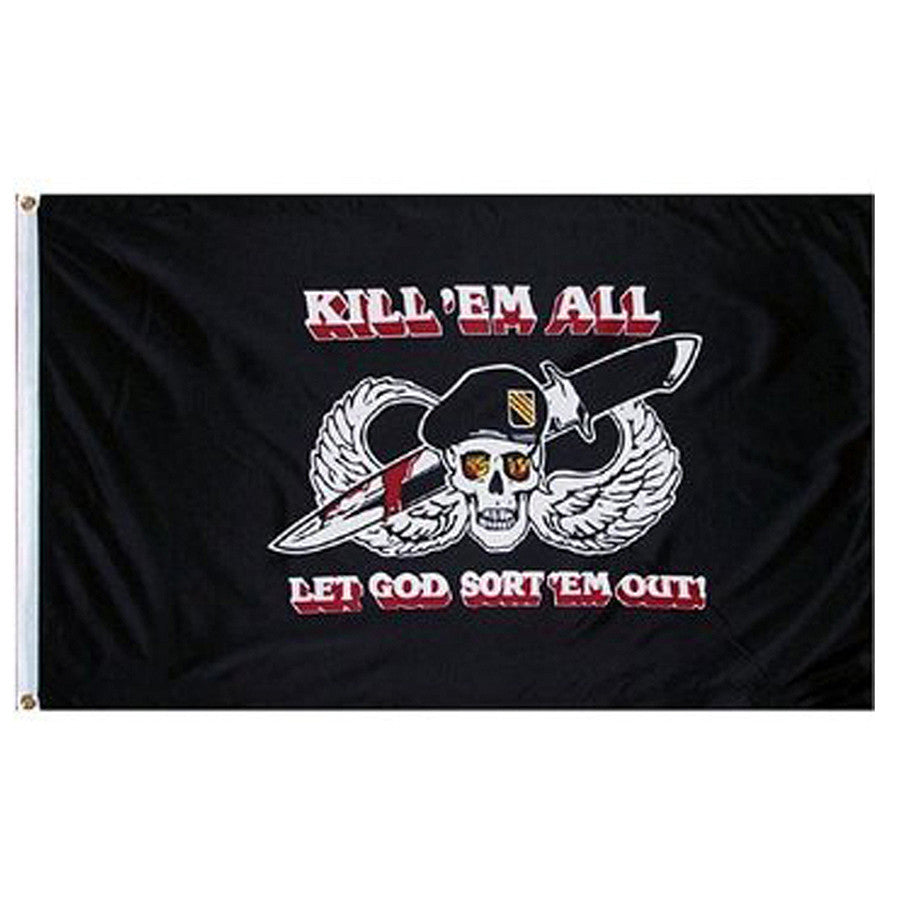 Drapel "Kill em All let God sort" Diversen - Simbolul Forței Necondiționate
