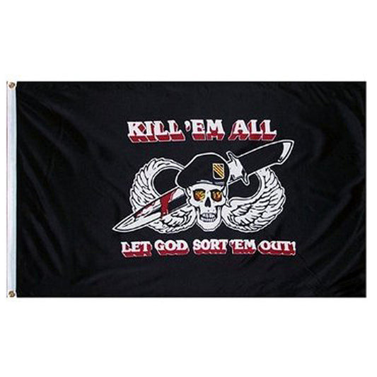 Drapel "Kill em All let God sort" Diversen - Simbolul Forței Necondiționate