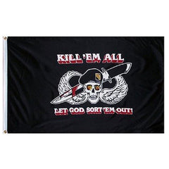 Drapel "Kill em All let God sort" Diversen - Simbolul Forței Necondiționate