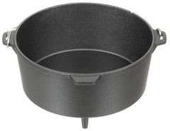 Dutch Oven Feuertopf Negru FoxOutdoor - 5.7L, Fontă, Capac-Tigaie