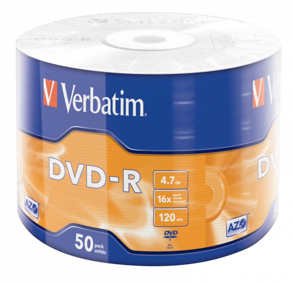 DVD-R 4.7GB 120min 16X Verbatim - Stocare Fiabilă, Calitate Superioară - 1