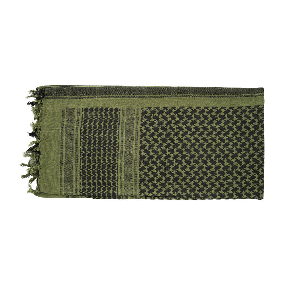 Eșarfă Shemagh M-Tac - Olive/Negru, Bumbac 100%