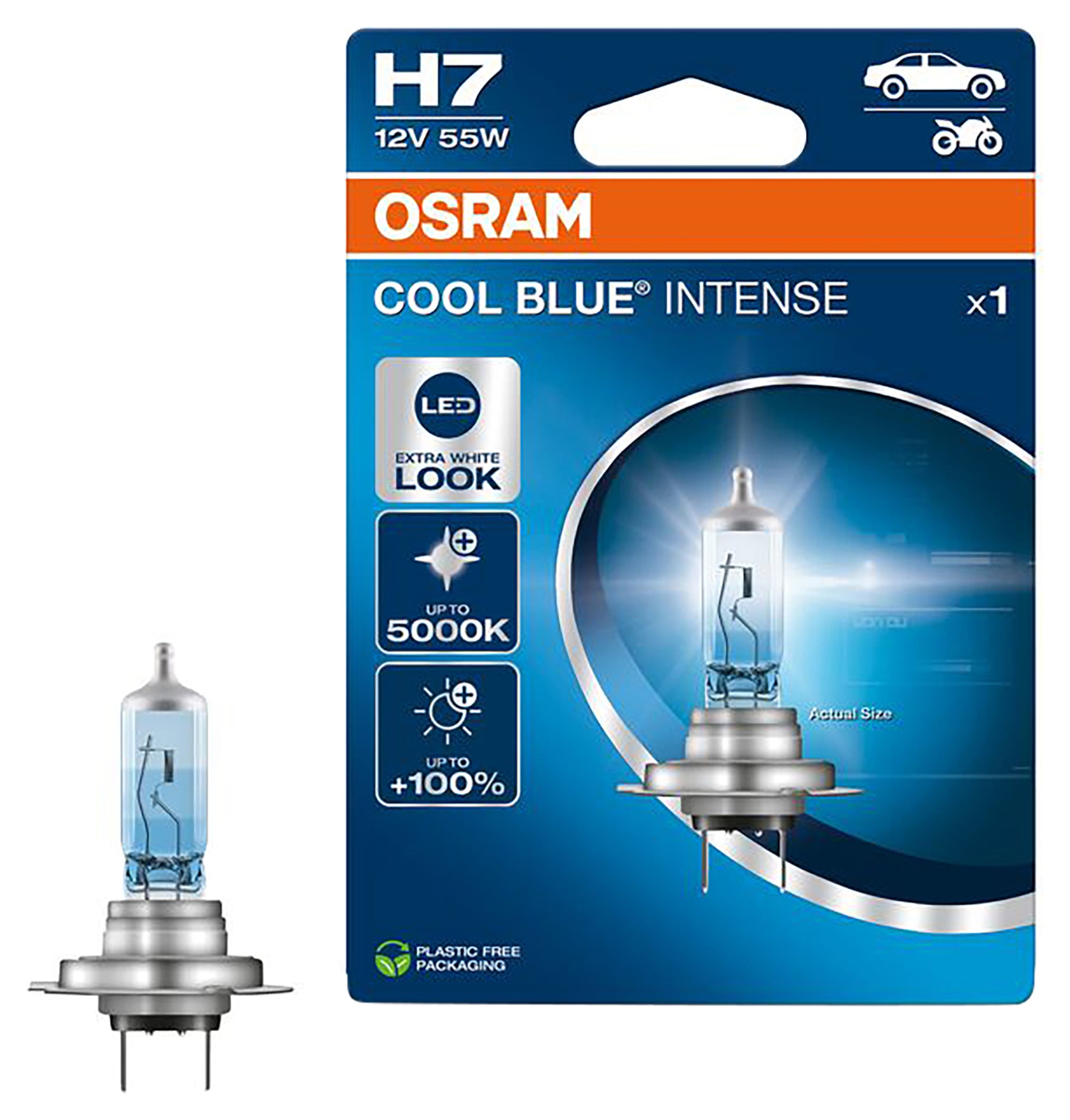 Echipament Moto Cool Blue Intense H7 Halogenglühlampe Cool