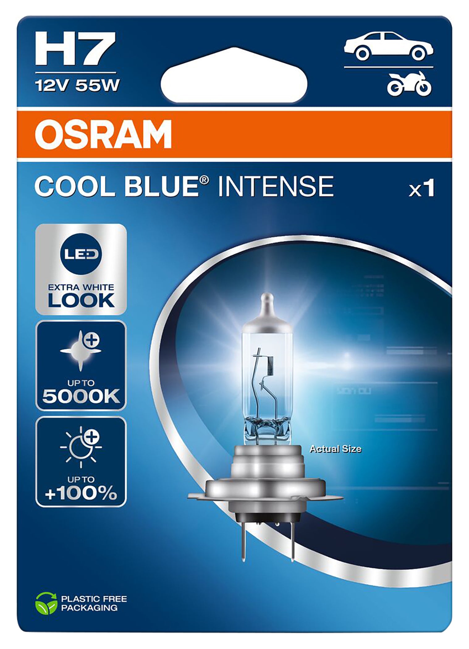 Echipament Moto Cool Blue Intense H7 Halogenglühlampe Cool