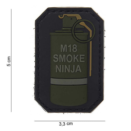 Ecuson 3D PVC M-18 Smoke Ninja - Marcaj Tactic Distinctiv