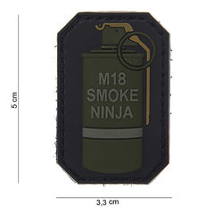Ecuson 3D PVC M-18 Smoke Ninja - Marcaj Tactic Distinctiv