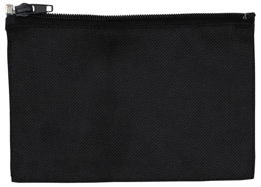 Ecuson Neutru Mic cu Fermoar Negru MFH - 17x11cm, 100% Nylon