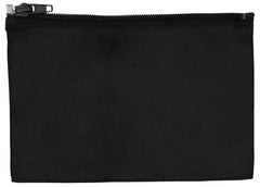 Ecuson Neutru Mic cu Fermoar Negru MFH - 17x11cm, 100% Nylon