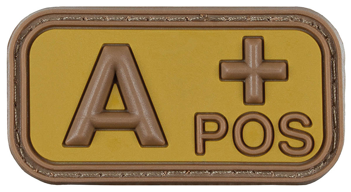 Ecuson Velcro "A POS" 3D Maro-Kaki MFH - Cauciuc, 5x2.5 cm