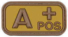 Ecuson Velcro "A POS" 3D Maro-Kaki MFH - Cauciuc, 5x2.5 cm