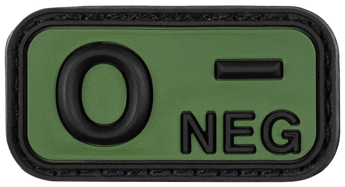 Ecuson Velcro O NEG 3D Negru-Oliv MFH - 5x2.5cm, Cauciuc
