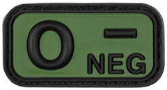 Ecuson Velcro O NEG 3D Negru-Oliv MFH - 5x2.5cm, Cauciuc