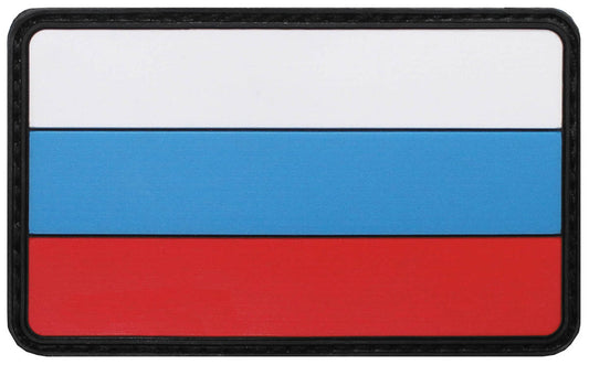 Ecuson Velcro Rusia 3D MFH - Cauciuc, 8x5 cm