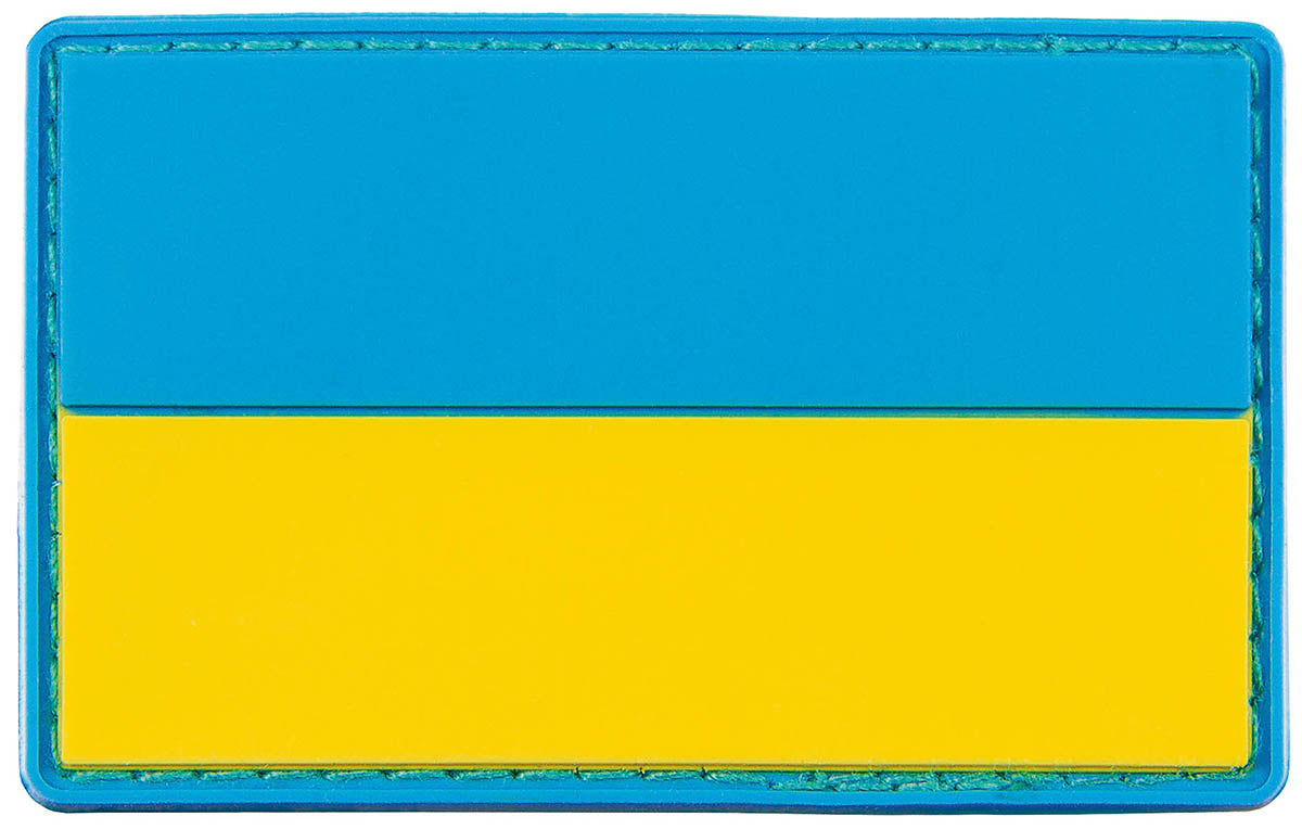 Ecuson Velcro Ukraine 3D MFH - Cauciuc, 8x5 cm