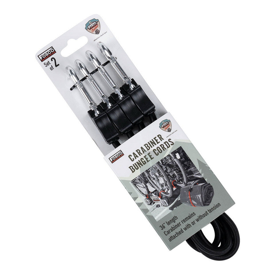 Elastic de Tensionare cu Carabine 90cm Negru - Fixare Rapidă și Sigură