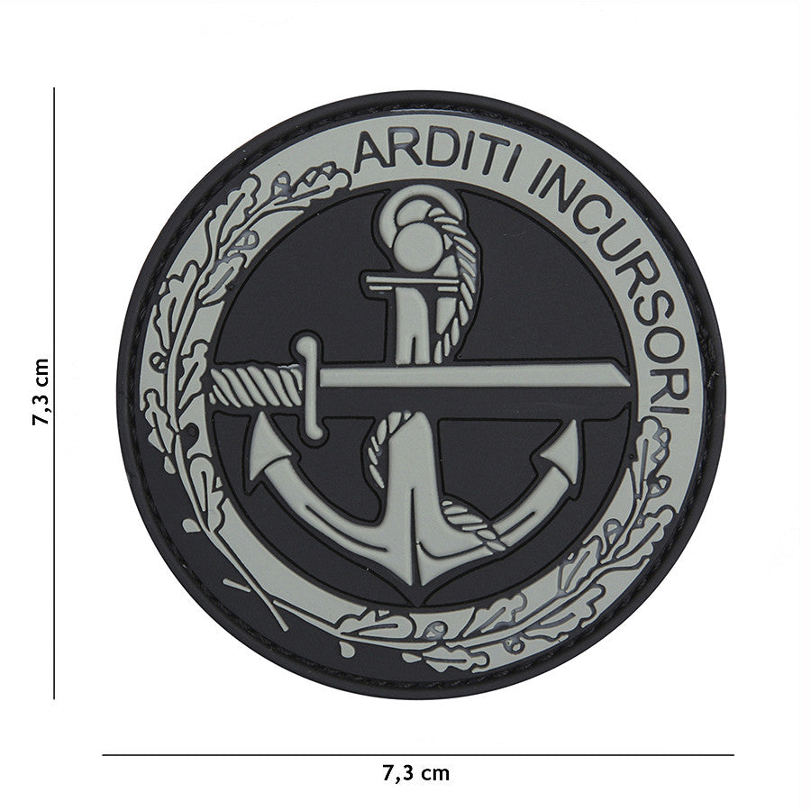 Embleem 3D Arditi Incursori Gri - Afirmă-ți Curajul Tăcut