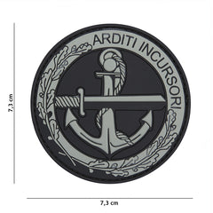 Embleem 3D Arditi Incursori Gri - Afirmă-ți Curajul Tăcut