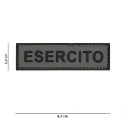 Embleem 3D Esercito #20066 Gri – Identitate Tactică Incontestabilă