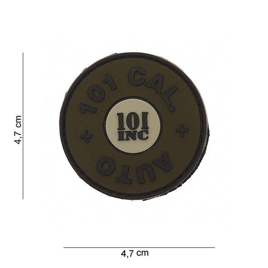 Embleem 3D PVC 101 cal. auto Verde Tactical - Identificare Rapidă & Stil Durabil