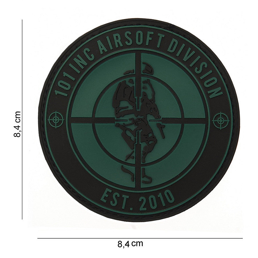 Embleem 3D PVC 101 INC Est. 2010 Negru - Simbolul Tău de Elită