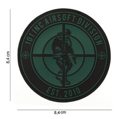 Embleem 3D PVC 101 INC Est. 2010 Negru - Simbolul Tău de Elită