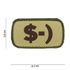 Embleem 3D PVC #14001 Verde Military-Shop - Personalizează-ți Echipamentul