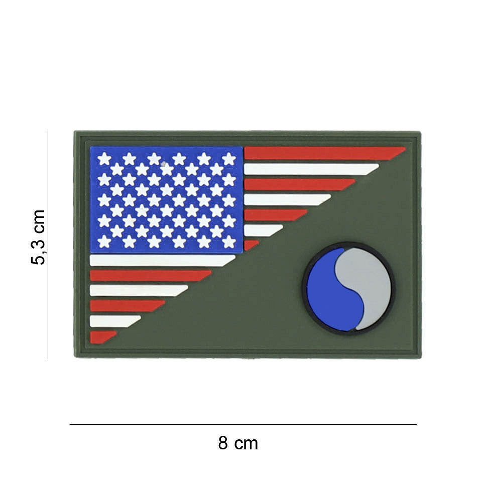Embleem 3D PVC 29th Infantry Halve Vlag - Afirmă-ți Identitatea Tactică