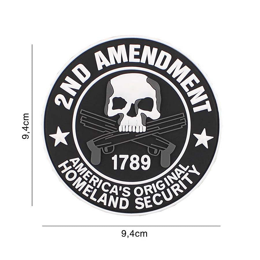 Embleem 3D PVC 2nd Amendment #6106 - Afirmă-ți Dreptul la Libertate