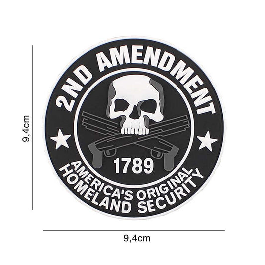 Embleem 3D PVC 2nd Amendment #6106 - Afirmă-ți Dreptul la Libertate