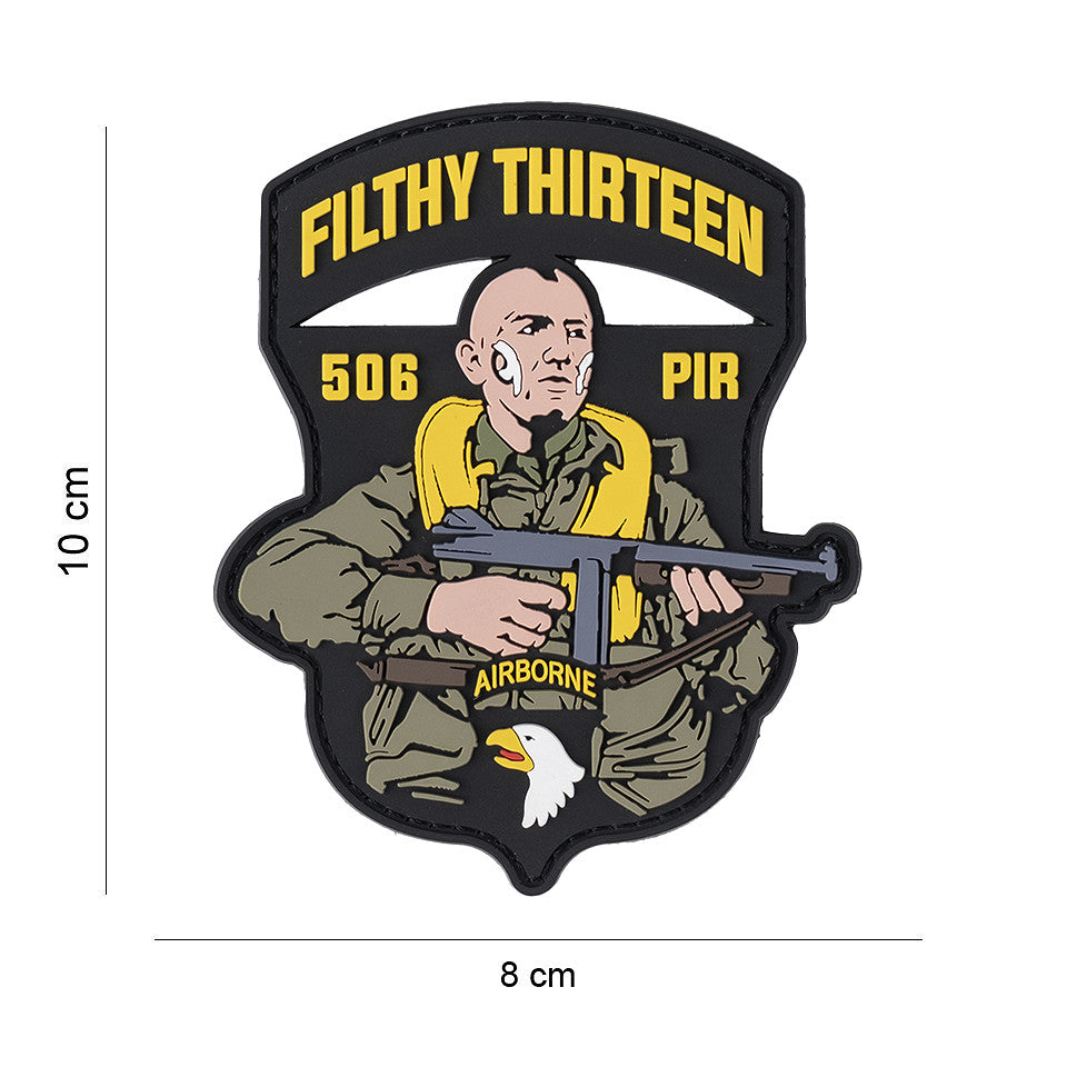Embleem 3D PVC 506 PIR Filthy Thirteen - Afirmă-ți Identitatea Tactică