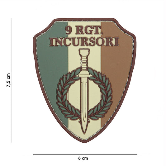 Embleem 3D PVC 9 RGT Incursori - Simbol de Onoare și Rezistență