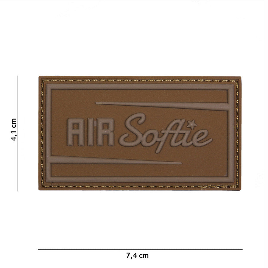 Embleem 3D PVC Air Softie Coyote - Distincție Tactică Durabilă