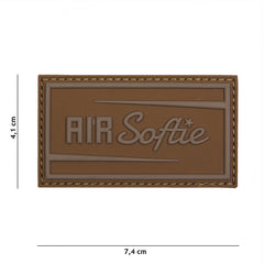 Embleem 3D PVC Air Softie Coyote - Distincție Tactică Durabilă