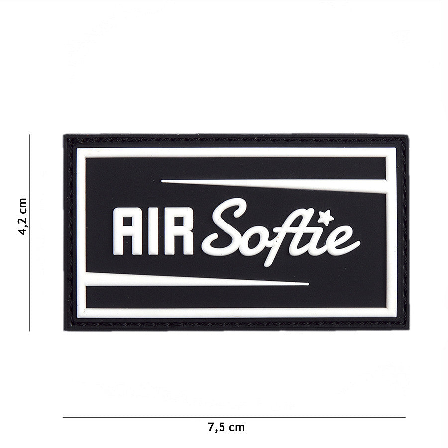 Embleem 3D PVC Air Softie Negru - Personalizare Tactica Premium
