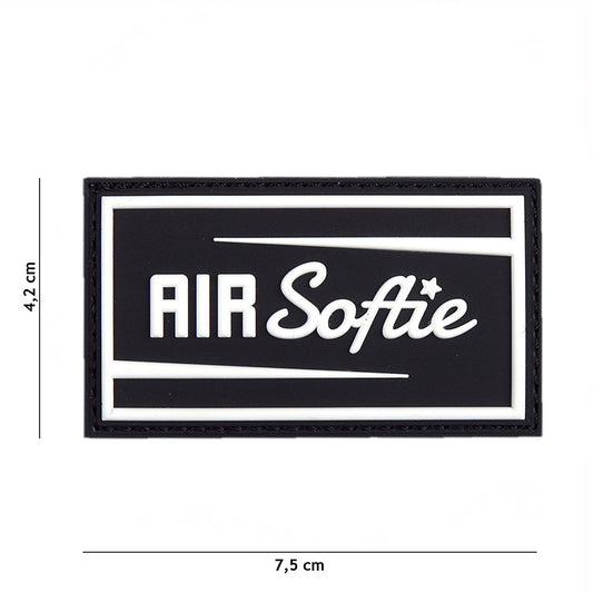 Embleem 3D PVC Air Softie Negru - Personalizare Tactica Premium