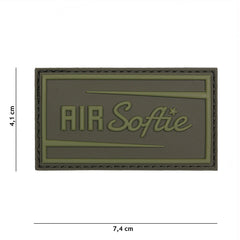 Embleem 3D PVC Air Softie Verde - Identitate Tactică Instant
