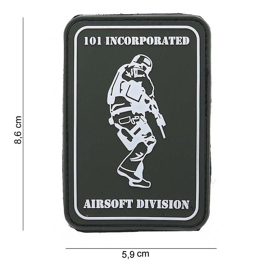 Embleem 3D PVC Airsoft Division #12040 101 INC - Afirmă-ți Prezența