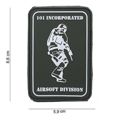 Embleem 3D PVC Airsoft Division #12040 101 INC - Afirmă-ți Prezența