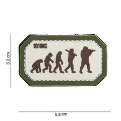 Embleem 3D PVC Airsoft evolution beige/verde - Personalizare Tactică Instantă